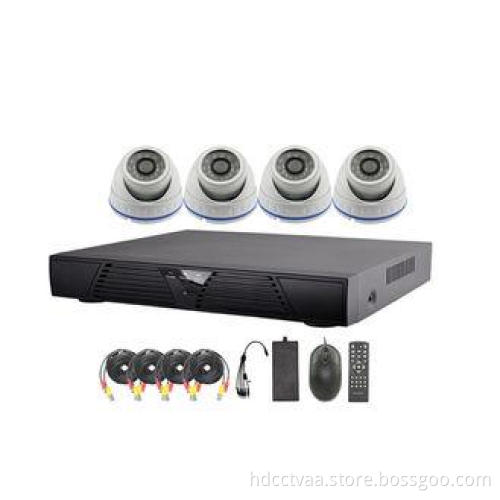 Indoor Dome 4 Channel DVR CCTV Security Camera Systems with